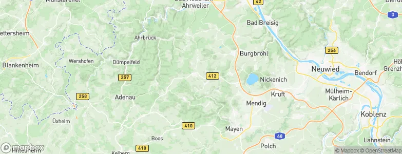 Kempenich, Germany Map
