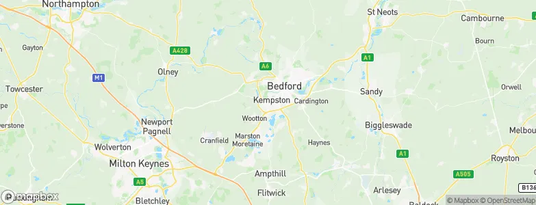 Kempston, United Kingdom Map