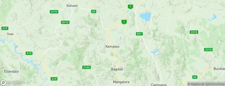 Kempton, Australia Map