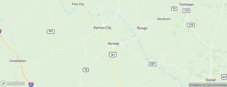 Kenedy, United States Map