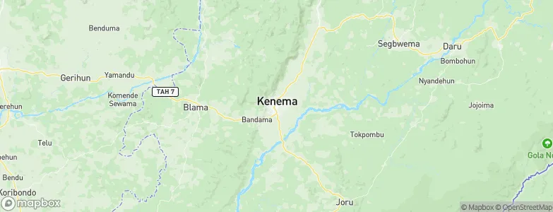 Kenema, Sierra Leone Map