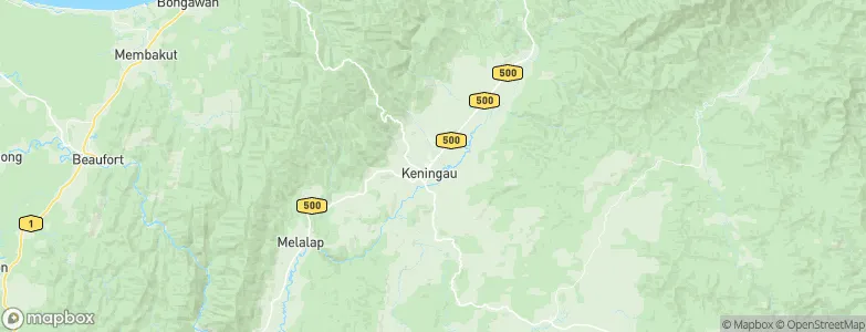 Keningau, Malaysia Map
