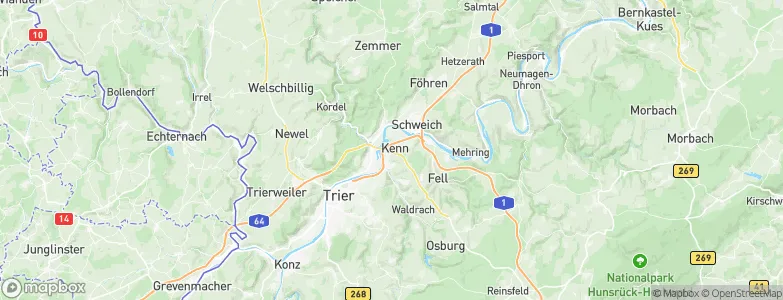 Kenn, Germany Map