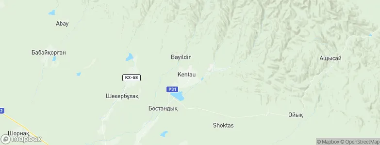 Kentau, Kazakhstan Map