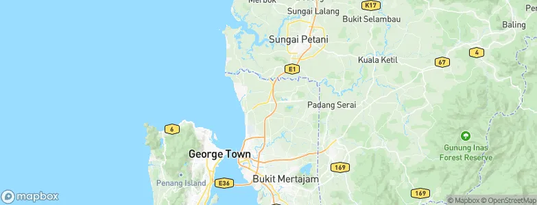 Kepala Batas, Malaysia Map