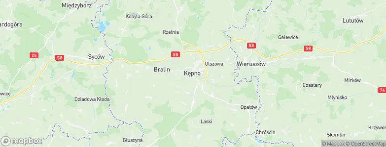 Kępno, Poland Map
