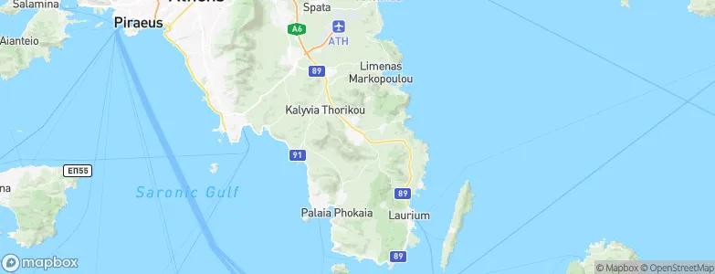 Keratea, Greece Map