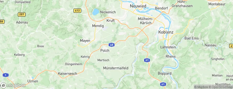 Kerben, Germany Map