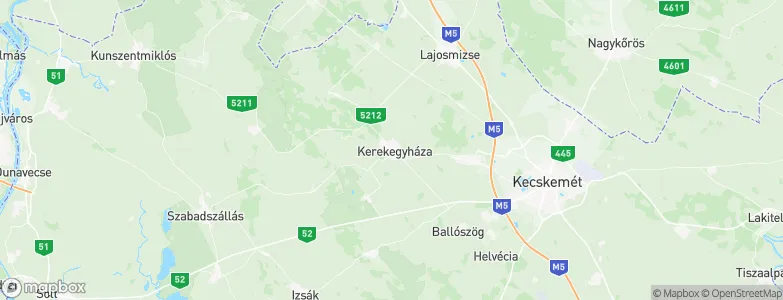 Kerekegyháza, Hungary Map