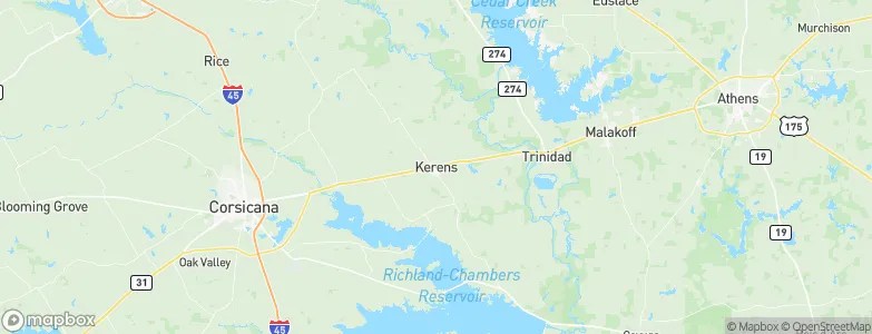 Kerens, United States Map