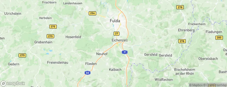 Kerzell, Germany Map