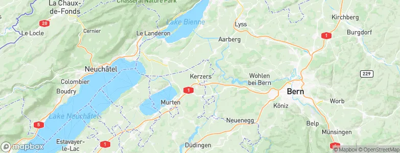 Kerzers, Switzerland Map