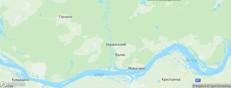Kerzhenskiy, Russia Map
