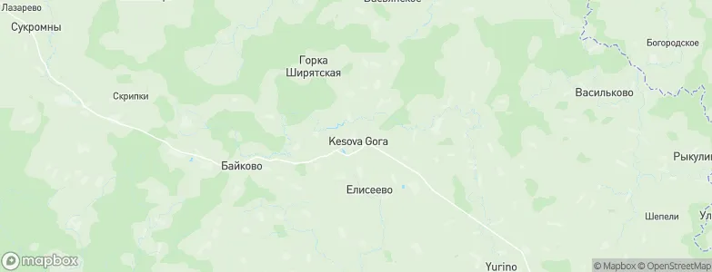 Kesova Gora, Russia Map