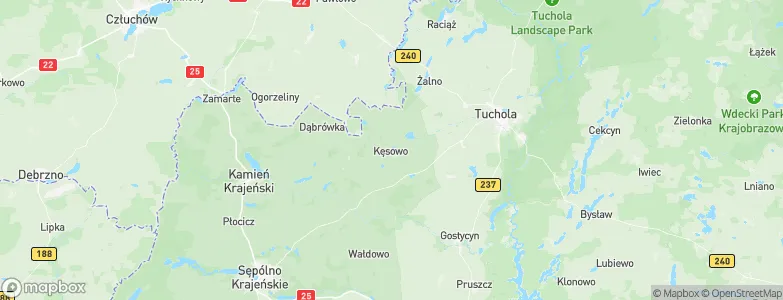 Kęsowo, Poland Map