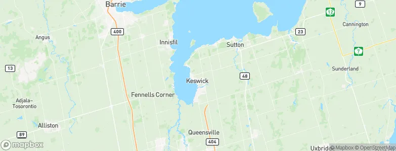 Keswick, Canada Map