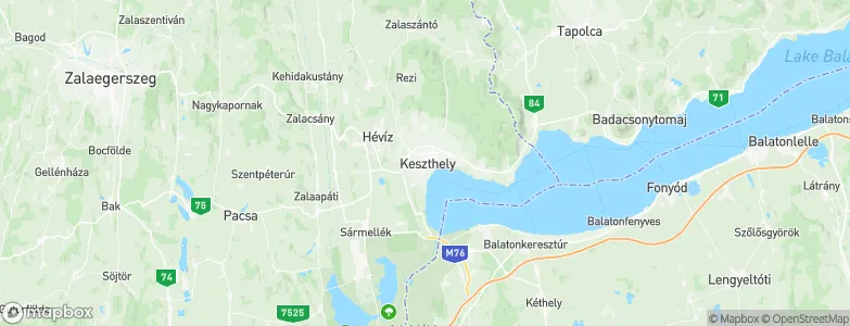 Keszthely, Hungary Map