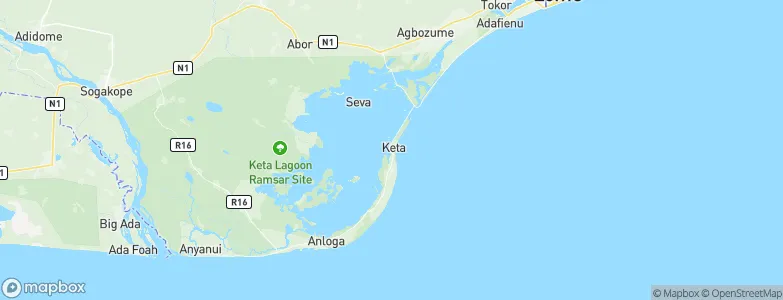 Keta, Ghana Map