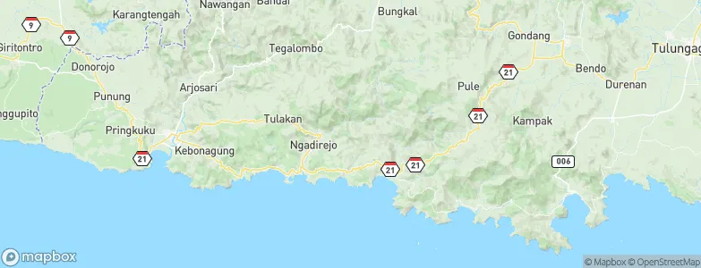 Ketanggung, Indonesia Map