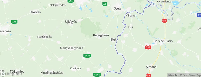Kétegyháza, Hungary Map