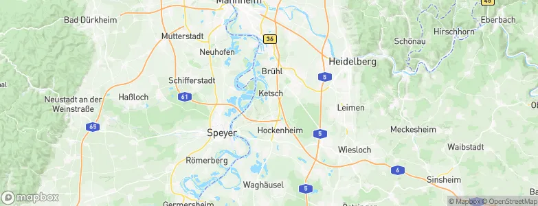 Ketsch, Germany Map