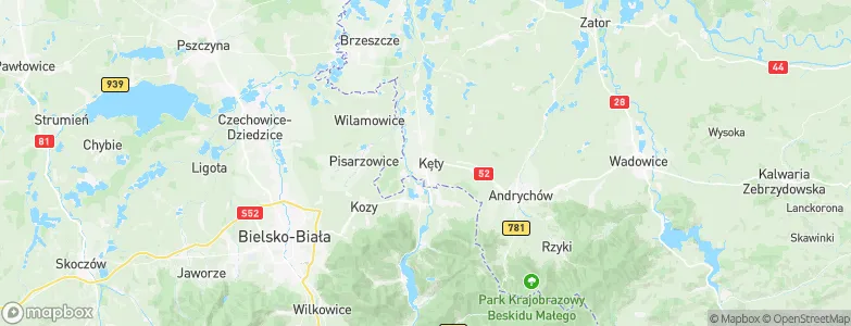 Kęty, Poland Map