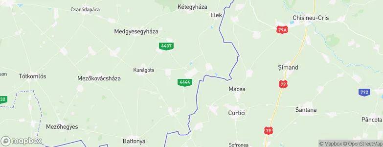 Kevermes, Hungary Map