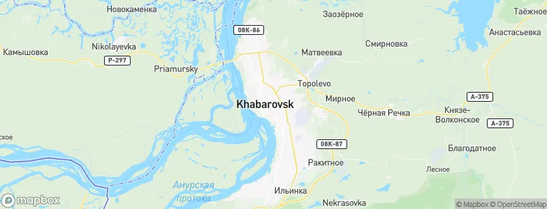 Khabarovsk, Russia Map