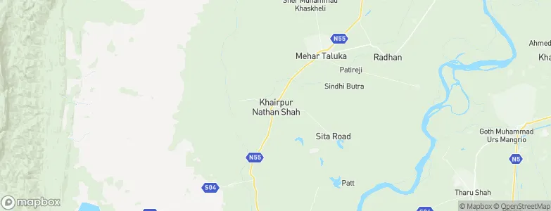 Khairpur Nathan Shah, Pakistan Map