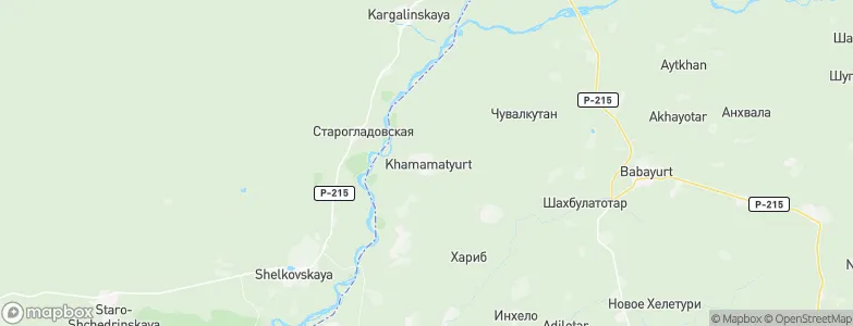 Khamamatyurt, Russia Map
