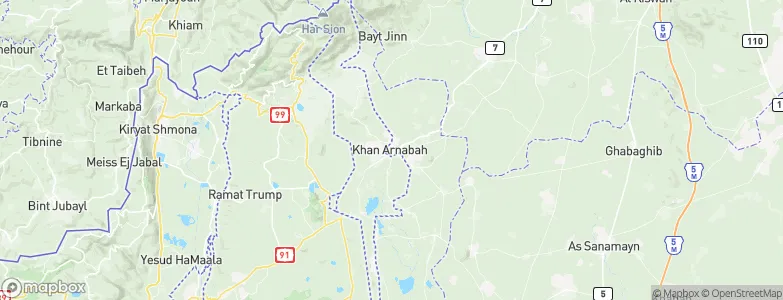 Khān Arnabah, Syria Map