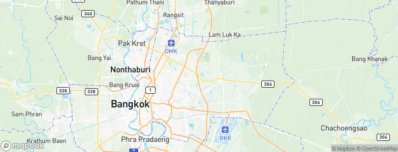 Khan Na Yao, Thailand Map