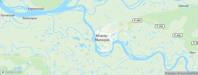 Khanty-Mansiysk, Russia Map