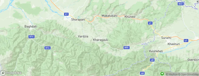 Kharagauli, Georgia Map