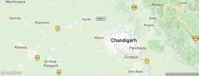 Kharar, India Map