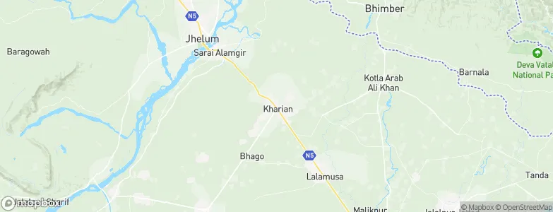 Kharian, Pakistan Map