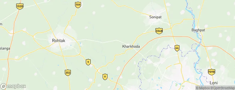 Kharkhauda, India Map