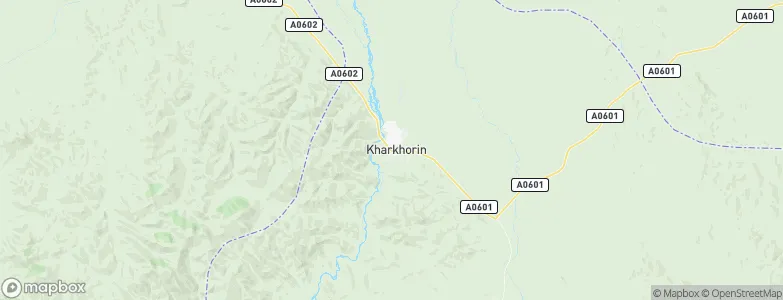 Kharkhorin, Mongolia Map