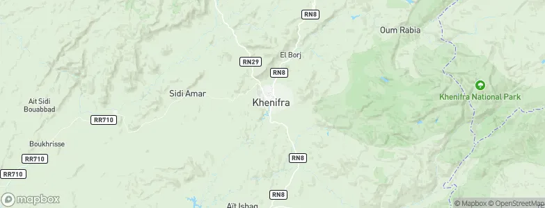 Khenifra, Morocco Map