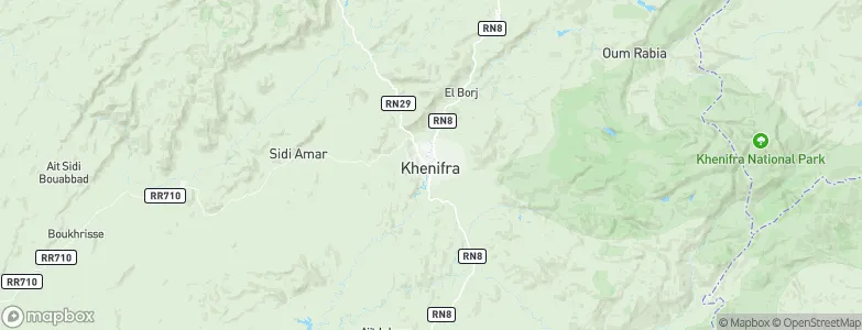 Khenifra, Morocco Map