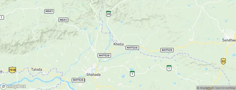 Khetia, India Map