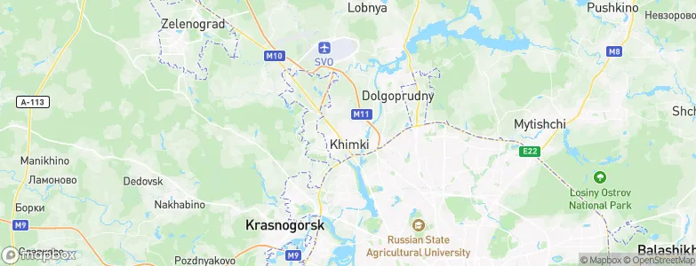 Khimki, Russia Map