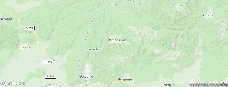 Khingansk, Russia Map