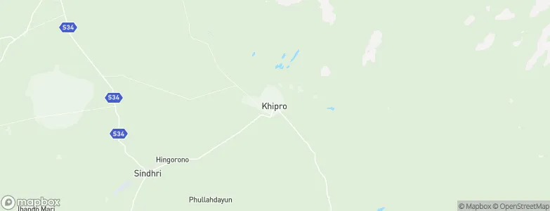 Khipro, Pakistan Map