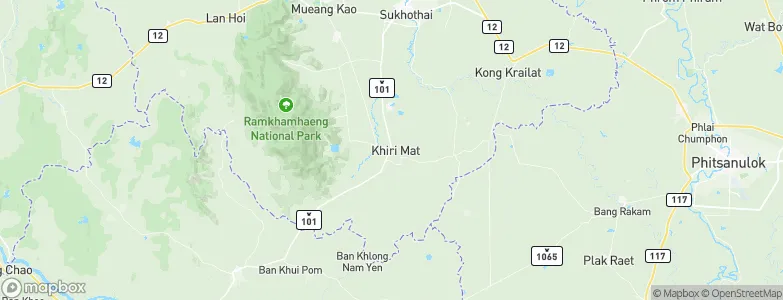 Khiri Mat, Thailand Map