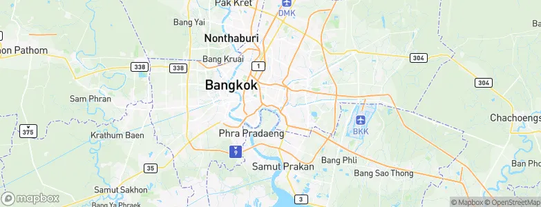 Khlong Toei, Thailand Map