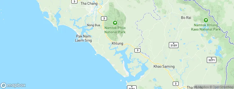 Khlung, Thailand Map