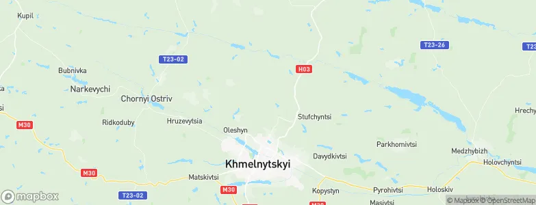Khmel’nyts’ka Oblast’, Ukraine Map