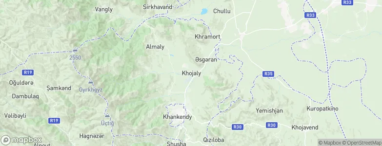 Khojaly District, Azerbaijan Map