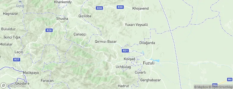 Khojavend District, Azerbaijan Map